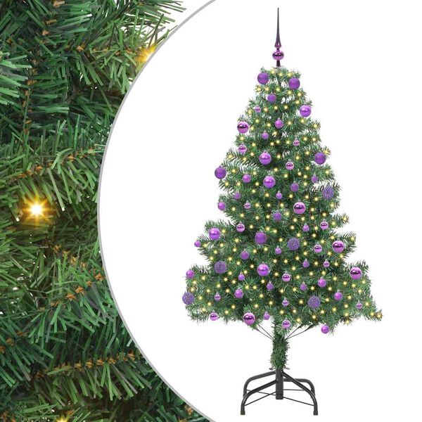 vidaXL &Aacute;rbol de Navidad con 300 LED con soporte Verde 180 cm PVC