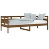 vidaXL Sof&aacute; cama madera maciza de pino marr&oacute;n miel 80x200 cm