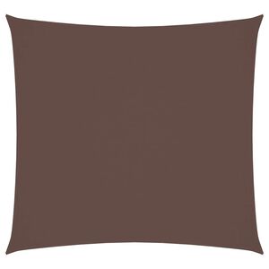 vidaXL Toldo de vela cuadrado tela Oxford marr&oacute;n 2x2 m