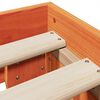 vidaXL Cama sin colch&oacute;n madera maciza de pino marr&oacute;n cera 120x200 cm