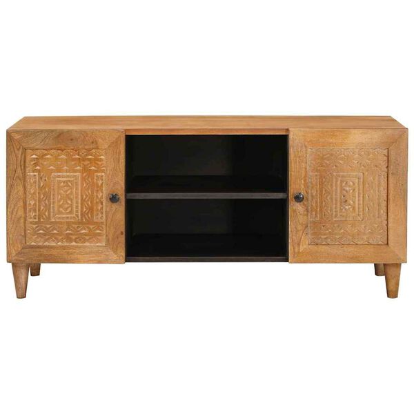 vidaXL Unidades de TV con estante Marr&oacute;n Claro 105 x 33 x 46 cm