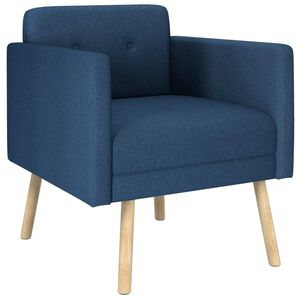 vidaXL Butaca Azul Tela