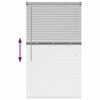 vidaXL Persiana para Ventana con cortinas Manual Plateado Aluminio