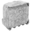vidaXL Enchufe de exterior con estaca y sensor de luz look piedra gris