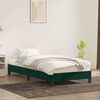vidaXL Estructura de cama sin colch&oacute;n terciopelo verde oscuro 90x220cm