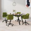vidaXL Sillas de comedor giratorias 4 unidades terciopelo verde claro