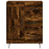 vidaXL Aparador alto madera contrachapada roble ahumado 69,5x34x180 cm