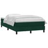 vidaXL Cama box spring con colch&oacute;n terciopelo verde oscuro 120x220 cm