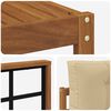 vidaXL Conjunto de sof&aacute;s de exterior con coj&iacute;n 6 pcs Natural y Beige