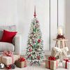 vidaXL &Aacute;rbol de Navidad artificial 120 cm PVC y Pl&aacute;stico y Acero y PE