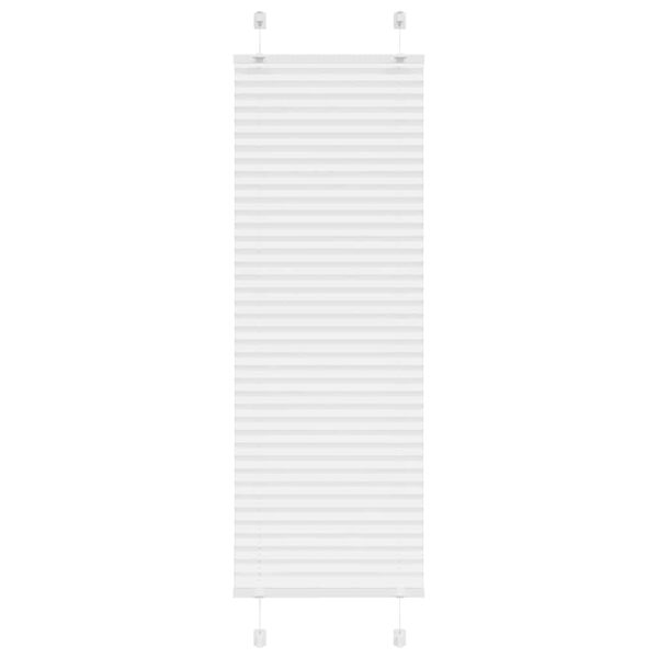 vidaXL Estor Plisado blanco 50x100 cm Tela Ancho 49,4 cm Poli&eacute;ster