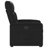 vidaXL Sillón eléctrico reclinable elevable tela microfibra negro