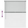 vidaXL Persianas venecianas Manual Plateado 130 x 105 cm Aluminio