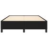 vidaXL Cama sin colchón tela negro 140x190 cm