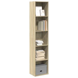 vidaXL Estanter&iacute;a de madera de ingenier&iacute;a roble Sonoma 40x30x189 cm