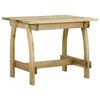 vidaXL Mesa de jard&iacute;n de madera de pino impregnada 110x74x75 cm