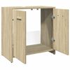 vidaXL Armario lavabo ba&ntilde;o madera ingenier&iacute;a roble Sonoma 60x33x60 cm