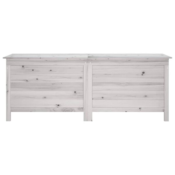vidaXL Arc&oacute;n de jard&iacute;n madera maciza abeto blanco 150x50x56,5 cm