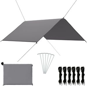vidaXL Lona de exterior gris 3x2,85 m