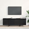 vidaXL Gabinete de TV Roble Negro 120 x 30 x 40,5 cm