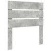 vidaXL Cabecero Gris Concreto 90 cm Madera de ingenier&iacute;a