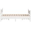 vidaXL Estructura de cama sin colchón madera de pino blanca 140x190 cm
