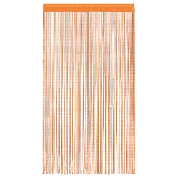 vidaXL Cortinas de cuerdas 2 uds naranja 100x250 cm