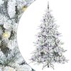 vidaXL &Aacute;rbol de Navidad artificial con ramas articuladas 210 cm