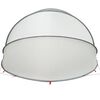 vidaXL C&uacute;pula para piscina Manual Gris y naranja 472 x 460 x 229 cm