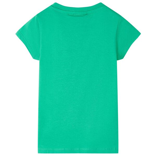 Camiseta infantil verde ne&oacute;n 104