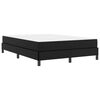 vidaXL Estructura de cama con colch&oacute;n Negro 140 x 190 cm tela