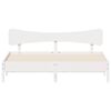 vidaXL Estructura de cama sin colchón madera maciza blanca 200x200 cm