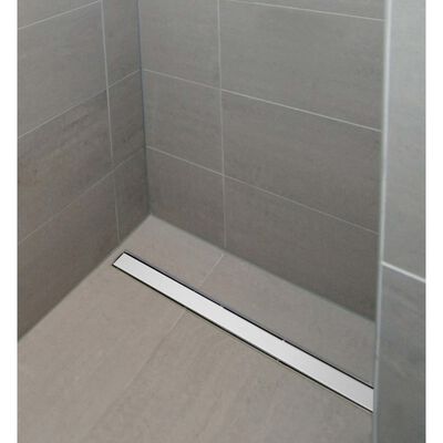 SCHÜTTE Desagüe para suelo de ducha con tapa acero inoxidable 85,5 cm
