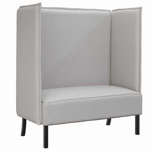 vidaXL Sofa de Espalda Alta 101cm Gris nube tela