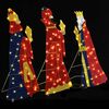 vidaXL Iluminaci&oacute;n navide&ntilde;a de los 3 Reyes Magos 3 pcs C&aacute;lido 105 cm