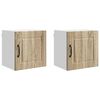 vidaXL Armario de Pared PORTO 2 uds. Roble Sonoma Madera de ingenier&iacute;a