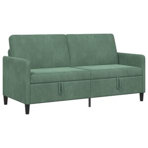 vidaXL Sof&aacute; con almacenamiento 3 plaza Verde Mar 172 x 78 x 87 cm