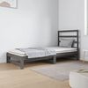 vidaXL Sof&aacute; cama extra&iacute;ble sin colch&oacute;n gris 2x(90x190) cm