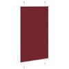 vidaXL Estor Plisado rojo burdeos 75x150 cm Tela Ancho 74,4 cm