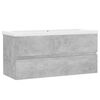 vidaXL Mueble con lavabo madera de ingenier&iacute;a gris hormig&oacute;n