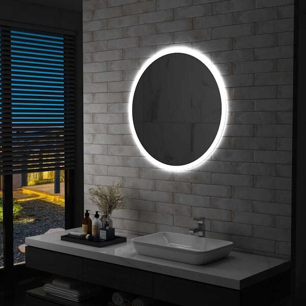 vidaXL Espejo de baño con LED 80 cm