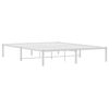 vidaXL Estructura de cama sin colch&oacute;n metal blanco 150x200 cm