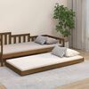 vidaXL Estructura de cama madera maciza de pino marr&oacute;n miel 75x190 cm