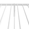 vidaXL Estructura cama sin colch&oacute;n con cabecero metal blanco 107x203cm