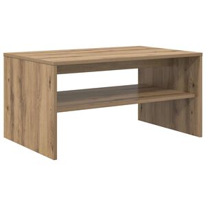 vidaXL Mesa de Caf&eacute; Roble artisan 80 x 50 x 40 cm Madera de ingenier&iacute;a