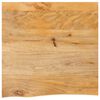 vidaXL Tablero de mesa borde natural madera maciza mango 60x60x3,8 cm