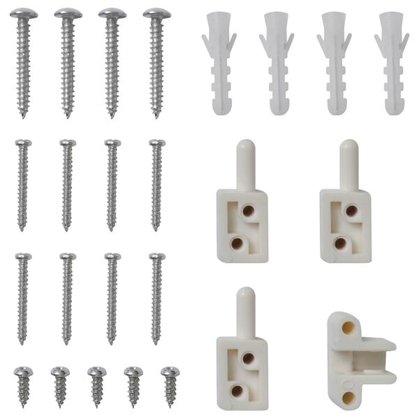 vidaXL Pantalla de Insectos con Bisagra Manual y Negro 100 x 215 cm