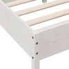 vidaXL Estructura cama sin colch&oacute;n madera maciza pino blanca 100x200cm