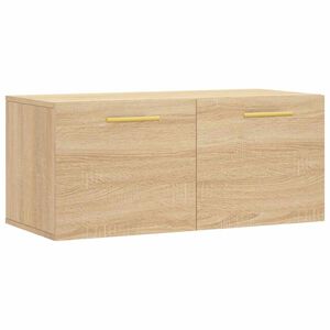 vidaXL Armario de pared madera ingenier&iacute;a roble Sonoma 80x36,5x35 cm