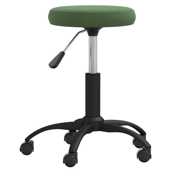vidaXL Silla de comedor de terciopelo verde oscuro
